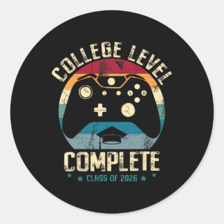 Voltooide universitaire opleiding Cl van 2026 Game Ronde Sticker