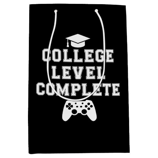Voltooide universitaire opleiding Gamer Gamen Medium Cadeauzakje (Voorkant)