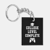 Voltooide universitaire opleiding Gamer Gamen Sleutelhanger (Voorkant Links)
