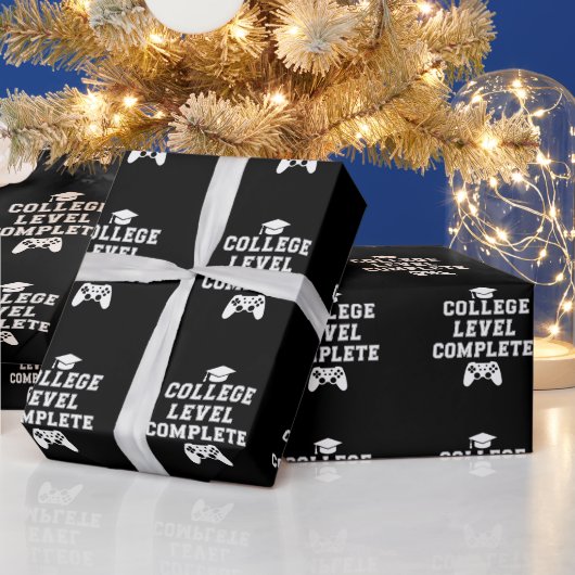 Voltooide universitaire opleiding Gamer Gaming Cadeaupapier (Feestdagen)