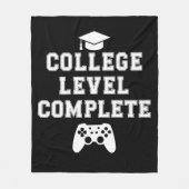 Voltooide universitaire opleiding Gamer Gaming Fleece Deken (Voorkant)