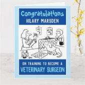 Voltooide Veterinaire Opleiding Kaart (Gele Bloem)