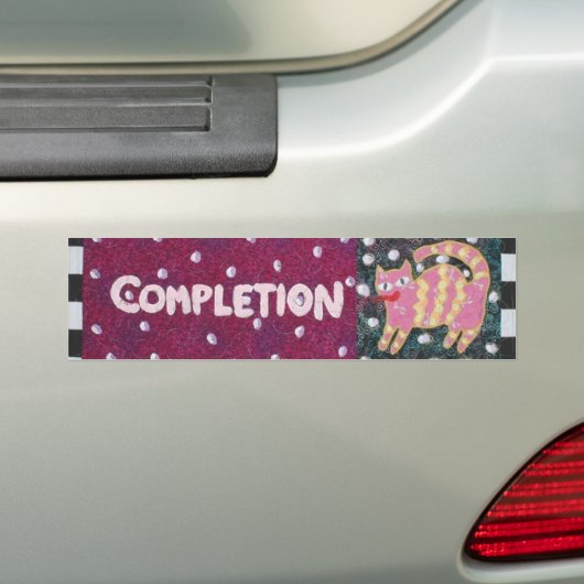 Voltooiing Bumpersticker (Op auto)