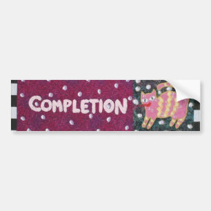 Voltooiing Bumpersticker