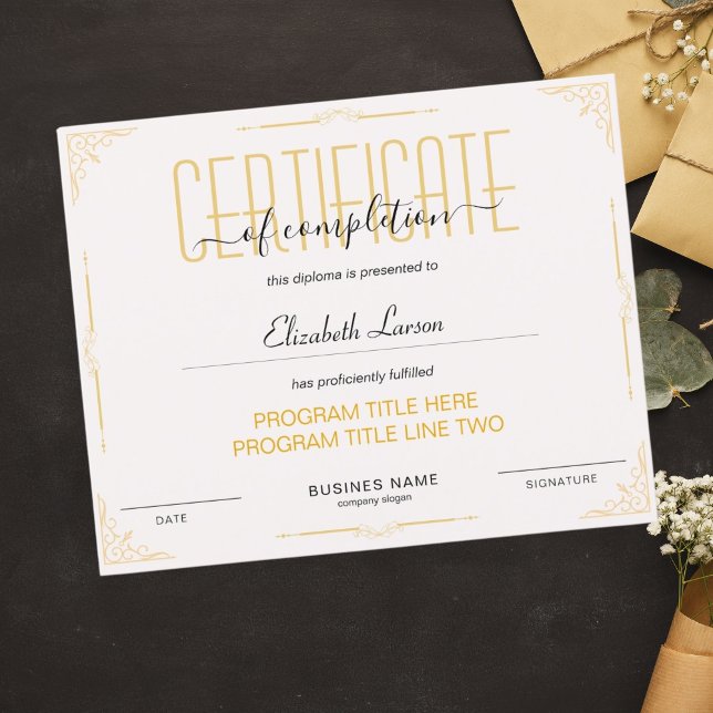 Voltooiing Excellence Award Certificaat Cursus (Creator heeft geüpload)