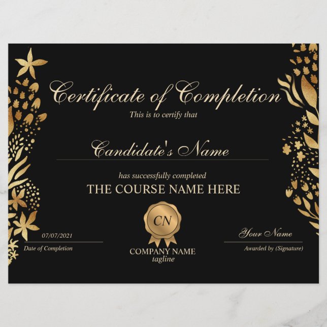 Voltooiingscertificaat voor de gunningscursus Volt (Voorkant)