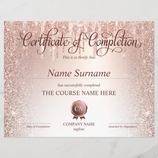 Voltooiingscertificaat voor de gunningscursus Volt (Voorkant)