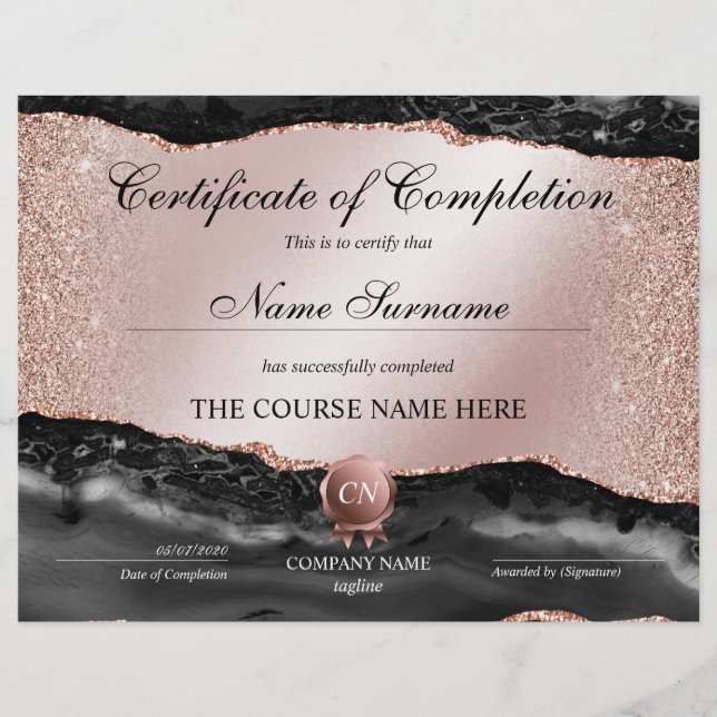 Voltooiingscertificaat voor de gunningscursus Volt (Voorkant)