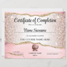 Voltooiingscertificaat voor de gunningscursus Volt