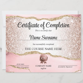 Voltooiingscertificaat voor de gunningscursus Volt