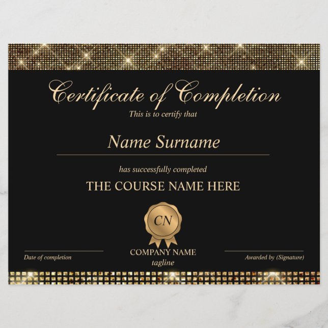 Voltooiingscertificaat voor de gunningscursus Volt (Voorkant)