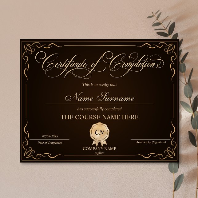 Voltooiingscertificaat voor de gunningscursus Volt (Creator heeft geüpload)