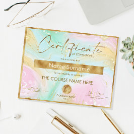 Voltooiingscertificaat voor de gunningscursus Volt