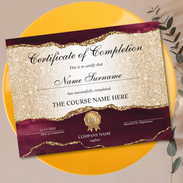 Voltooiingscertificaat voor de gunningscursus Volt (Creator heeft geüpload)