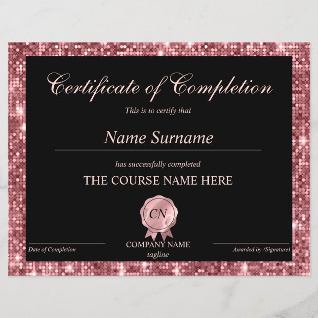 Voltooiingscertificaat voor de gunningscursus Volt (Voorkant)