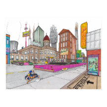 Voltz City Hall in perspectief