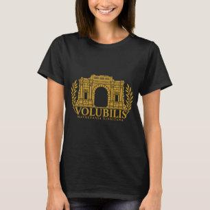 Volubilis Boog van Caracalla Romeinse Gouden Emble T-shirt