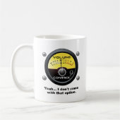 Volume Control Funny Mug Koffiemok (Links)