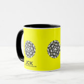 Volume één's caleidoscoop art zestien mok (Voorkant links)