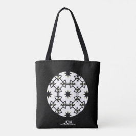 Volume één's caleidoscoop art zestien tote bag