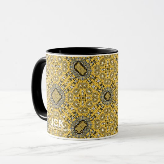 Volume elf's caleidoscoop art eight mok (Voorkant links)