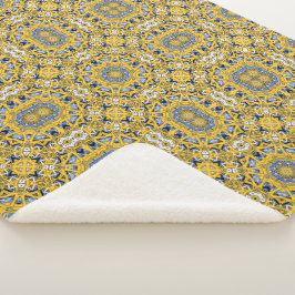 Volume elf's caleidoscoop art eight sherpa deken