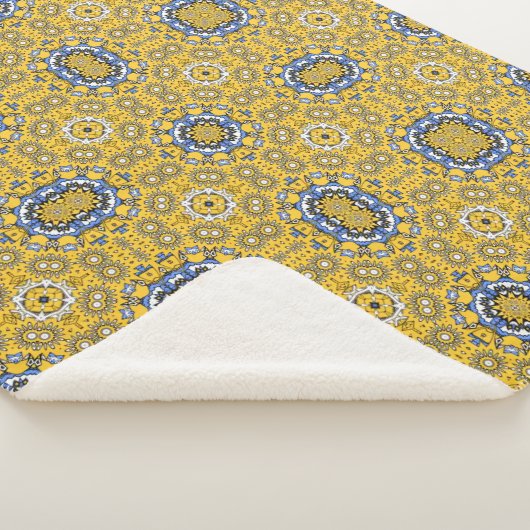 Volume elf's caleidoscoop art eleven sherpa deken (3/4)