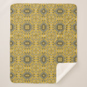 Volume elf's caleidoscoop art four sherpa deken (Voorkant)