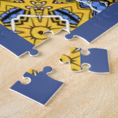 Volume elf's caleidoscoop art negentien legpuzzel (Zijkant)
