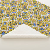 Volume elf's caleidoscoop art nine sherpa deken (3/4)