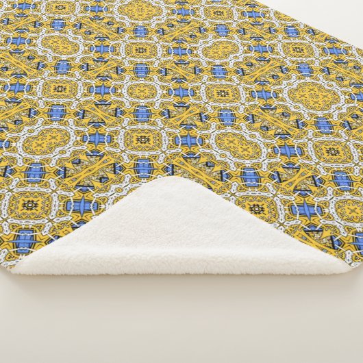 Volume elf's caleidoscoop art nine sherpa deken (3/4)