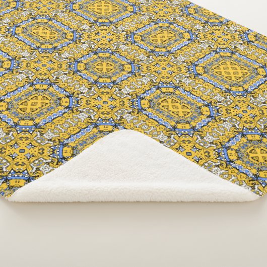 Volume elf's caleidoscoop art three sherpa deken (3/4)