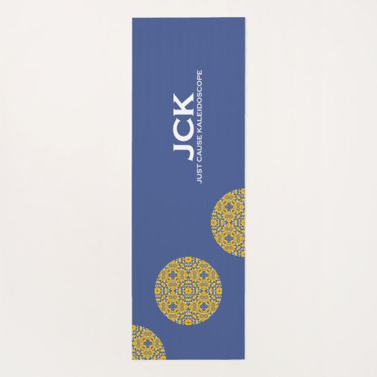 Volume elf's caleidoscoop art twintig yogamat (Achterkant)