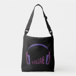 Volume hoofdtelefoon omhoog crossbody tas