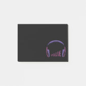 Volume hoofdtelefoon omhoog post-it® notes (Voorkant)