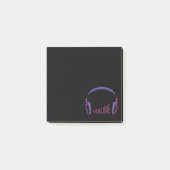 Volume hoofdtelefoon omhoog post-it® notes (Voorkant)