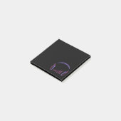 Volume hoofdtelefoon omhoog post-it® notes (Schuin)