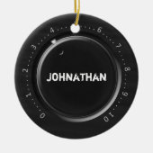 Volume knop Aangepaste naam Keramisch Ornament (Voorkant)
