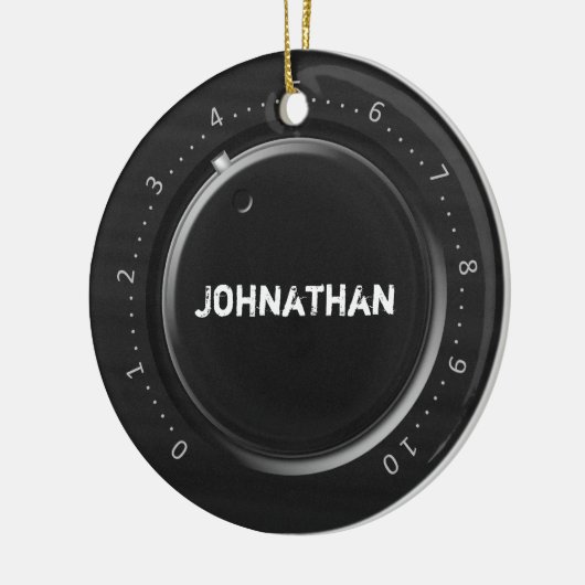 Volume knop Aangepaste naam Keramisch Ornament (Links)