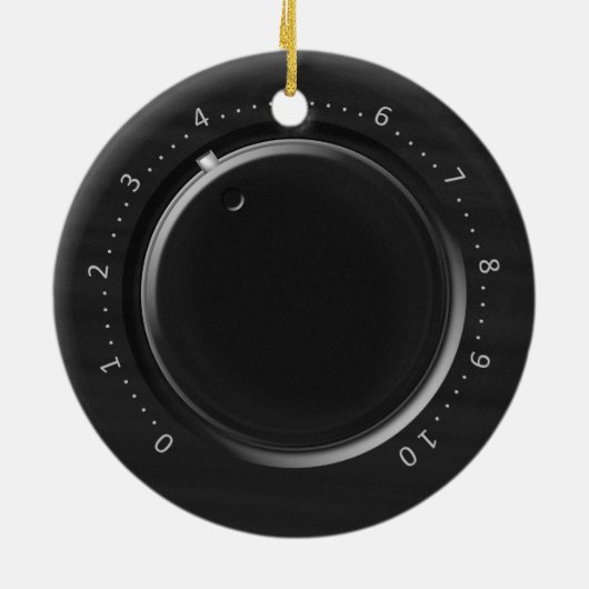 Volume knop Aangepaste naam Keramisch Ornament (Achterkant)