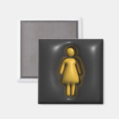 Volume, meisje, vrouw magneet (Voorkant / Achterkant)