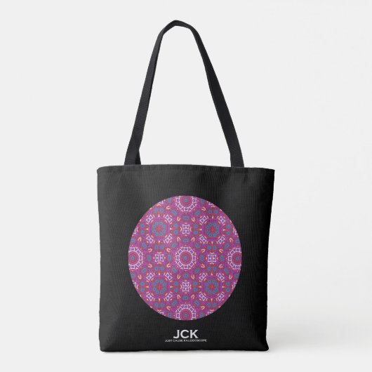 Volume negen's caleidoscoop art eenentwintig tote bag (Achterkant)