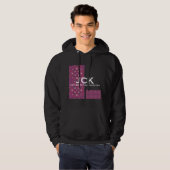 Volume negen's caleidoscoop art elf hoodie (Voorkant volledig)