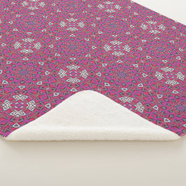 Volume negen's caleidoscoop art nine sherpa deken