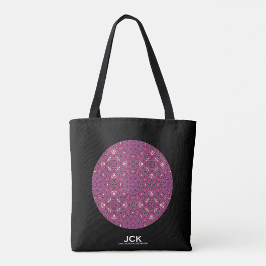 Volume negen's caleidoscoop art nine tote bag (Achterkant)