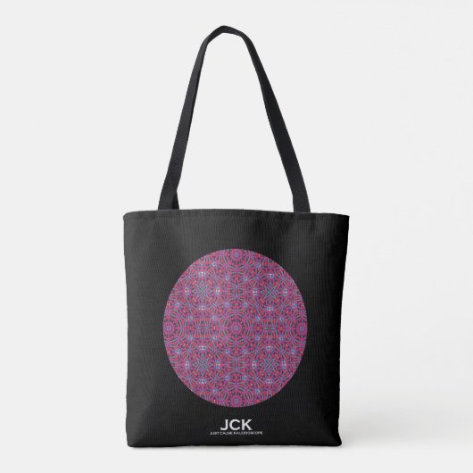Volume negen's caleidoscoop art one tote bag (Achterkant)