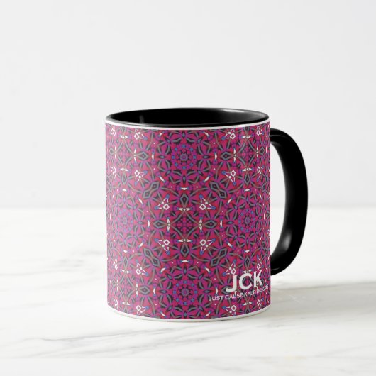 Volume negen's caleidoscoop art ten mok (Voorkant rechts)