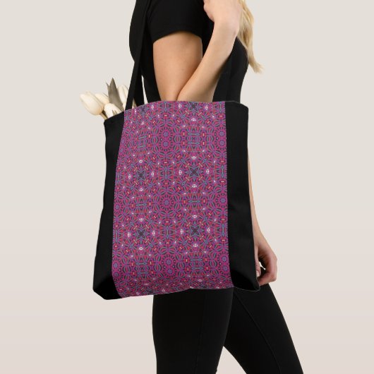 Volume negen's caleidoscoop art three tote bag (Dichtbij)