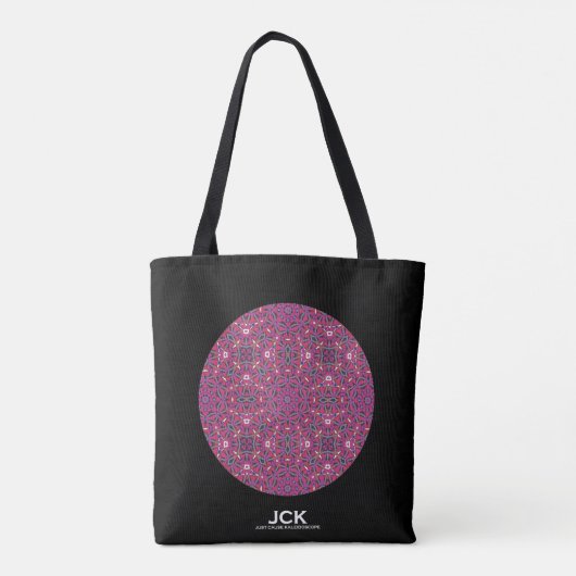 Volume negen's caleidoscoop art zeven tote bag (Achterkant)