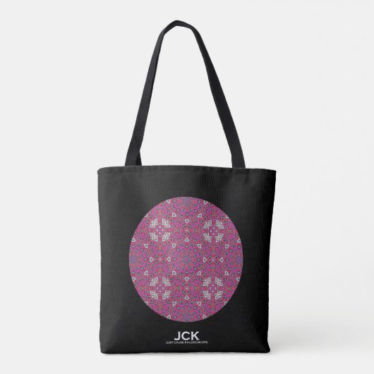 Volume negen's caleidoscoop art zeventien tote bag (Achterkant)